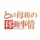 とある母親の移動事情（ウィズベビーカー）