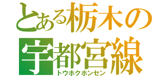 とある栃木の宇都宮線（トウホクホンセン）