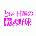 とある日藤の軟式野球部（池ちゃん）