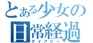 とある少女の日常経過（ダイアリー）