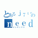 とあるｊ７ｔｅｔｊ．のｎｅｅｄｓｎｅｖｅｒｕ（インデックス）