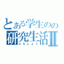 とある学生のの研究生活Ⅱ（にちじょう）