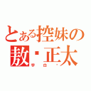 とある控妹の敖娇正太（宇白顺）