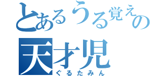 とあるうる覚えのの天才児（ぐるたみん）