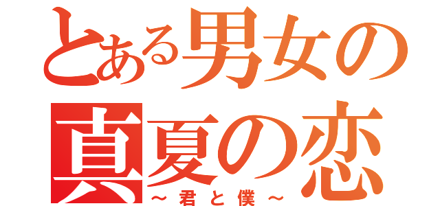 とある男女の真夏の恋（～君と僕～）