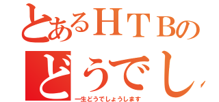 とあるＨＴＢのどうでしょう（一生どうでしょうします）