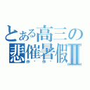 とある高三の悲催暑假Ⅱ（作业作业）