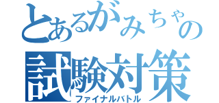 とあるがみちゃんの試験対策（ファイナルバトル）