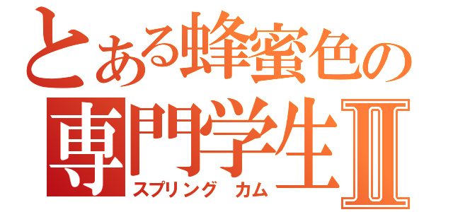 とある蜂蜜色の専門学生Ⅱ（スプリング　カム）