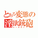 とある変態の淫欲銃砲（レールガン）