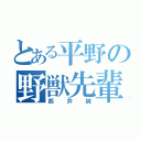 とある平野の野獣先輩（西井誠）