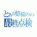 とある整備のの最終点検（らすとちぇっかー）