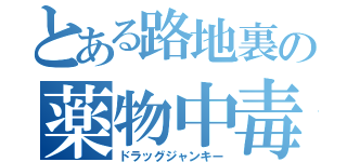 とある路地裏の薬物中毒（ドラッグジャンキー）