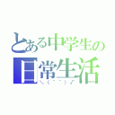 とある中学生の日常生活（＼（＾＾）√）