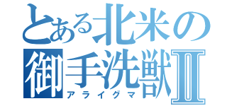 とある北米の御手洗獣Ⅱ（アライグマ）