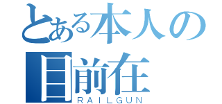 とある本人の目前在線（ＲＡＩＬＧＵＮ）