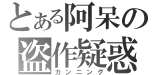 とある阿呆の盗作疑惑（カンニング）