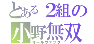 とある２組の小野無双（オールヴァック）