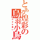 とある煌彩の烏羽小烏（小さな黒い）