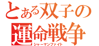 とある双子の運命戦争（シャーマンファイト）