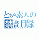 とある素人の禁書目録（インデックス）