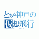 とある神戸の仮想飛行（フライトシュミレーター）