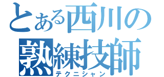 とある西川の熟練技師（テクニシャン）