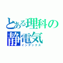 とある理科の静電気（インデックス）