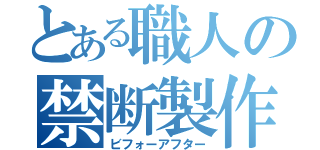 とある職人の禁断製作（ビフォーアフター）