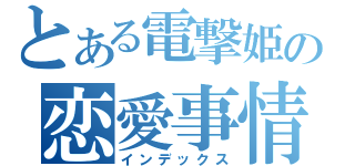 とある電撃姫の恋愛事情（インデックス）