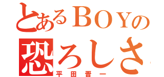 とあるＢＯＹの恐ろしさ（平田晋一）