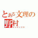 とある文理の野村（インデックス）