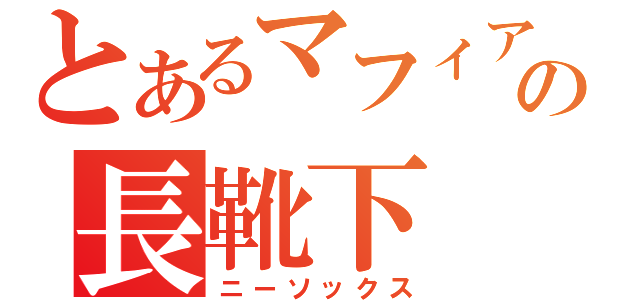 とあるマフィアの長靴下（ニーソックス）