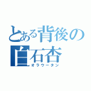 とある背後の白石杏（オラウータン）