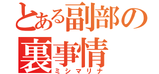 とある副部の裏事情（ミシマリナ）