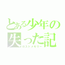 とある少年の失った記憶（ロストメモリー）