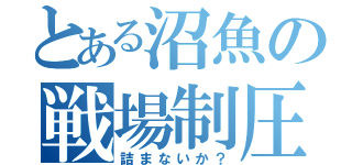 とある沼魚の戦場制圧（詰まないか？）