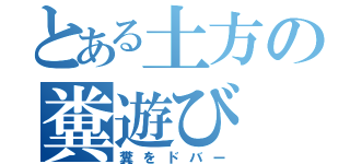 とある土方の糞遊び（糞をドバー）