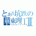 とある坑跌の華東理工Ⅱ（イカスタニヤ）