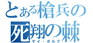 とある槍兵の死翔の棘（ゲイ・ボルグ）