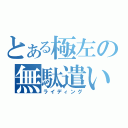 とある極左の無駄遣い（ライディング）