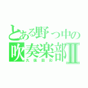 とある野っ中の吹奏楽部Ⅱ（久保田彩）