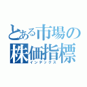 とある市場の株価指標（インデックス）