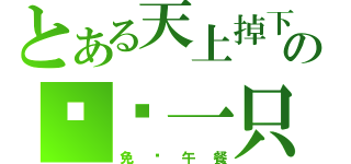 とある天上掉下の烧饼一只（免费午餐）