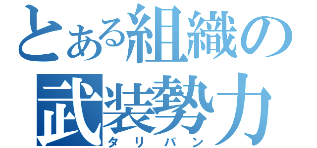 とある組織の武装勢力（タリバン）