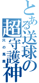 とある送球の超守護神（只の馬鹿）