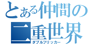 とある仲間の二重世界（ダブルフリッカー）