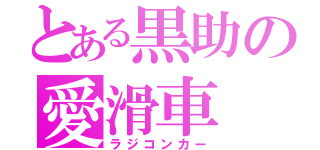 とある黒助の愛滑車（ラジコンカー）