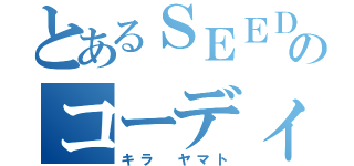 とあるＳＥＥＤのコーディネーター（キラ ヤマト）