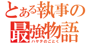 とある執事の最強物語（ハヤテのごとく）